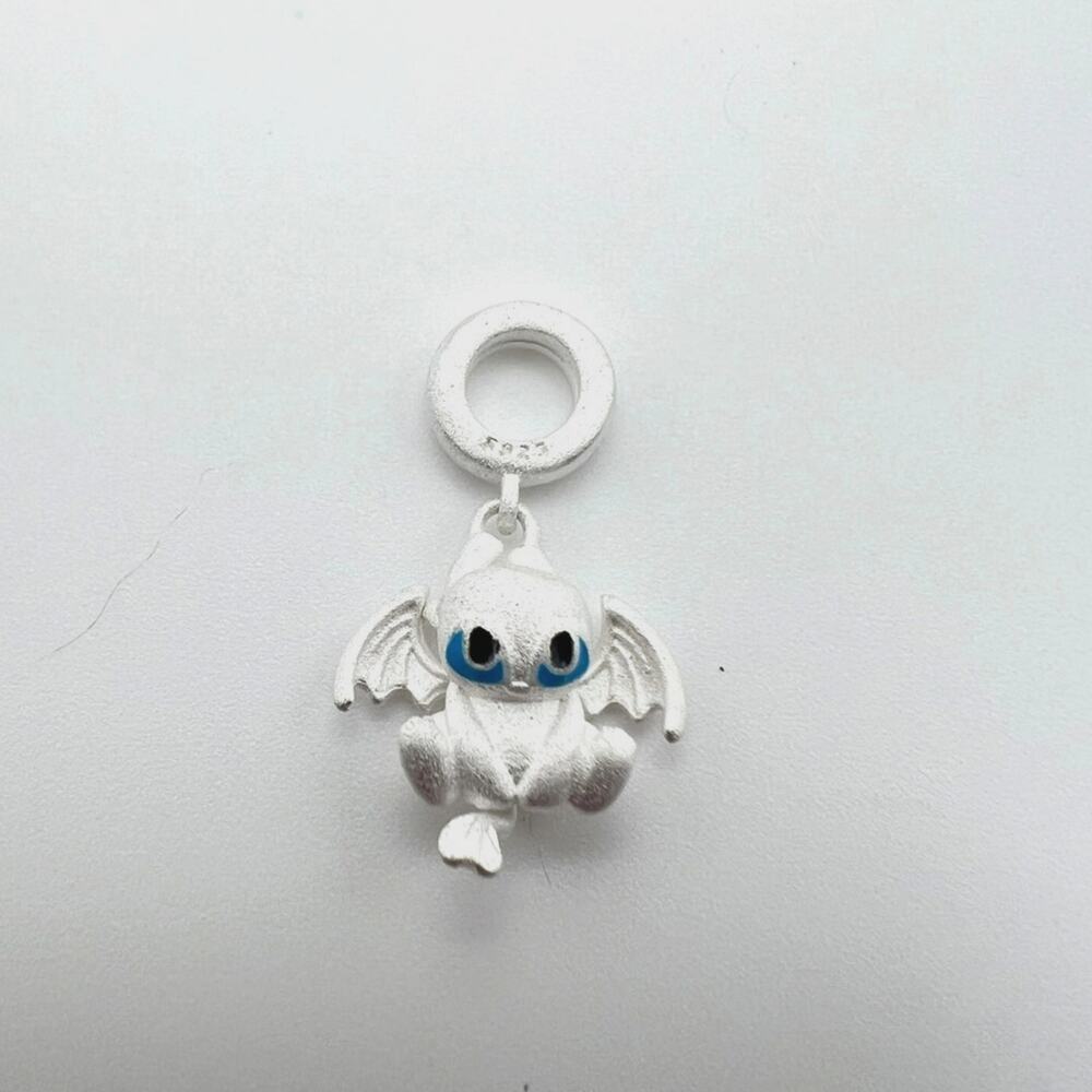 NEW Light Fury White Dragon Charm for European Bracelet